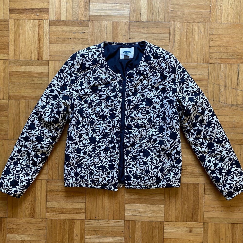 Old Navy Floral Quilted Coat